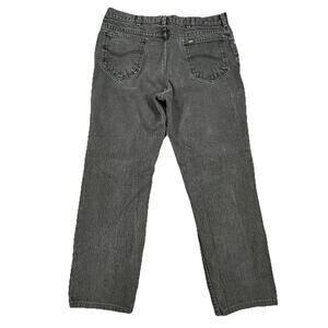 Lee Jeans 34x29 Black Straight Made USA Vintage